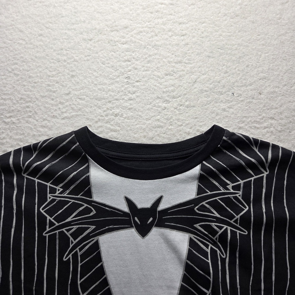 Disney Shirt Mens Large Black Nightmare Before Christmas Jack Skellington Tee